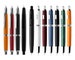 Majohn A1 Matte Black Press Fountain Pen, Brass Press Retractable Pen without Cap Office Ink Pen 