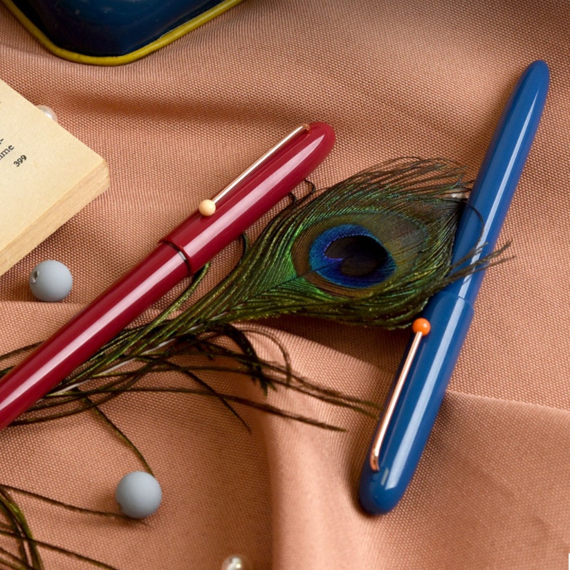 KACO RETRO Fountain Pen Hooded EF Nib Plastic Dot Clip Pen