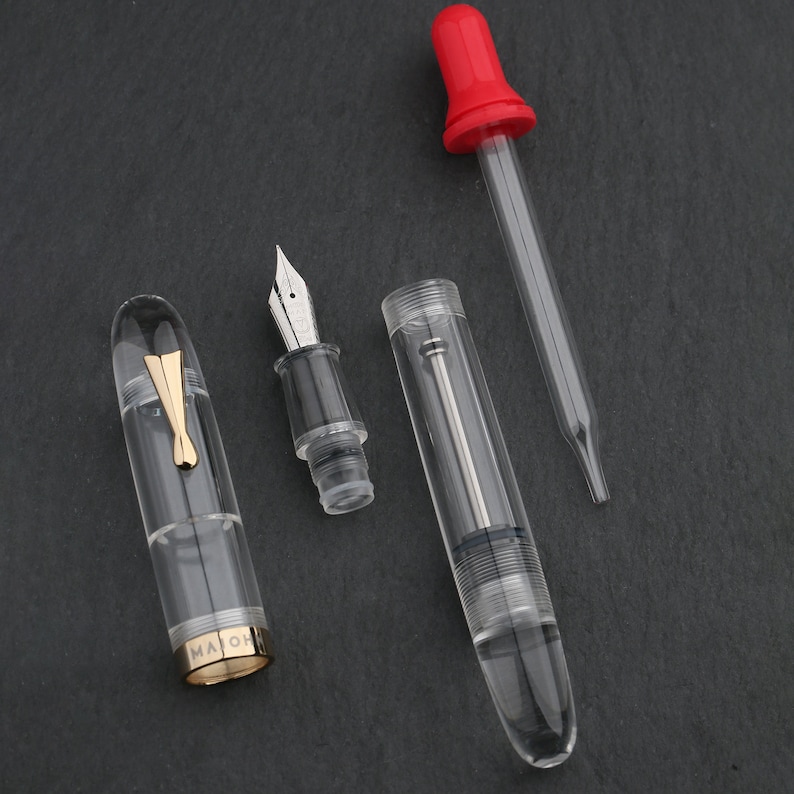 Majohn C4 Eyedropper Fountain Pen Transparent Acrylic EF/F/M Etsy