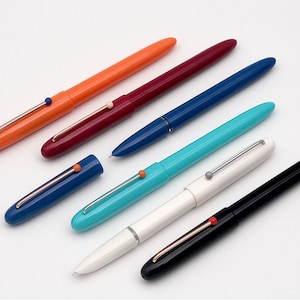 KACO RETRO Vulpen EF-punt met capuchon, kunststof puntclippen met doos, kerstcadeau Inktpatronen Pennen voor student Leraar Zakelijk schrijven