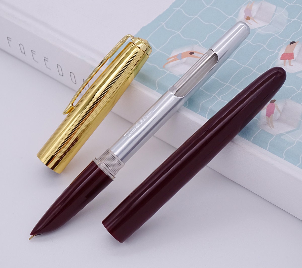 英雄HERO 12K 万年筆 ケース ゴールド