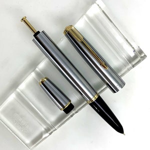 Wingsung 601 pluma estilográfica con émbolo, punta fina, papelería, oficina