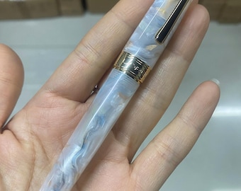 LORELEI 667 Transparent Acrylic Fountain Pen, Iridium EF/ F Nib 0.38 mm/ 0.5 mm Ink Converter Pen