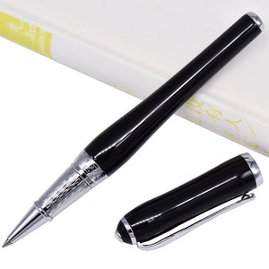 Duke Asiatische Kalligraphie Schwarz/ Weiß Rollerball Stift, Black Refill Büro Schreibstift Signatur Stift Geschenk