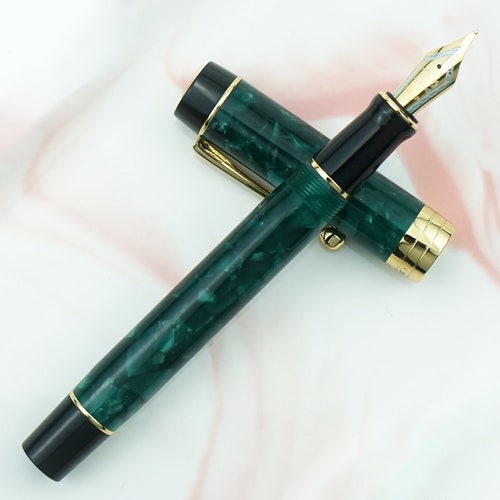 F/ M/ Bent Nib Gift Pen Jinhao Centennial 100 Resin Fountain Pen Marble Blue F/ M/ Bent Nib Gift Pen Jinhao Centennial 100 Resin Fountain Pen Marble Blue