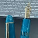 Wngsung 629 Resn Pston Fountan Pen 14K Gold Nb, EF/F/M/B Nb