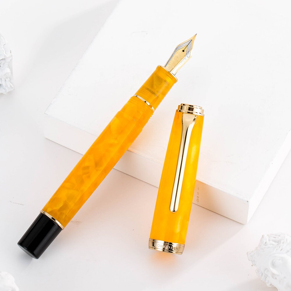 HongDian 960 Retro Black Resin Fountain Pen Extra Fine Nib Classic Pen Includes Metal Box and Ink Converter Smooth Writing Pen HongDian 960 Retro Black Resin Fountain Pen Extra Fine Nib Classic Pen Includes Metal Box and Ink Converter Smooth Writing Pen