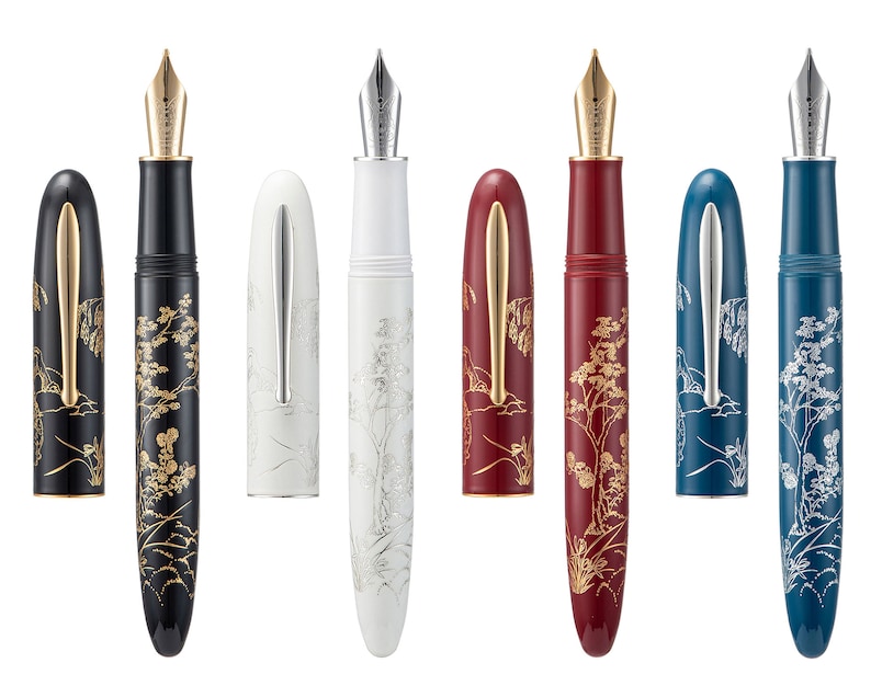 Hongdian N23 Fountain Pen Rabbit Year Metal Pen, Iridium Extra Fine/ Long Knife/ Long Blade Medium Nib Classic Pen image 1