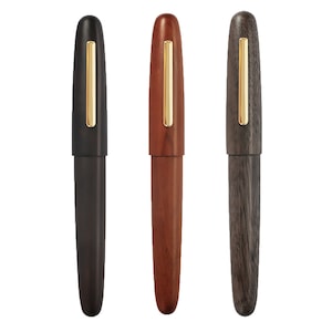 Jinhao 9056 Natural Wood Fountain Pen, EF/F/M/Bent Nib Writing Pen Gift