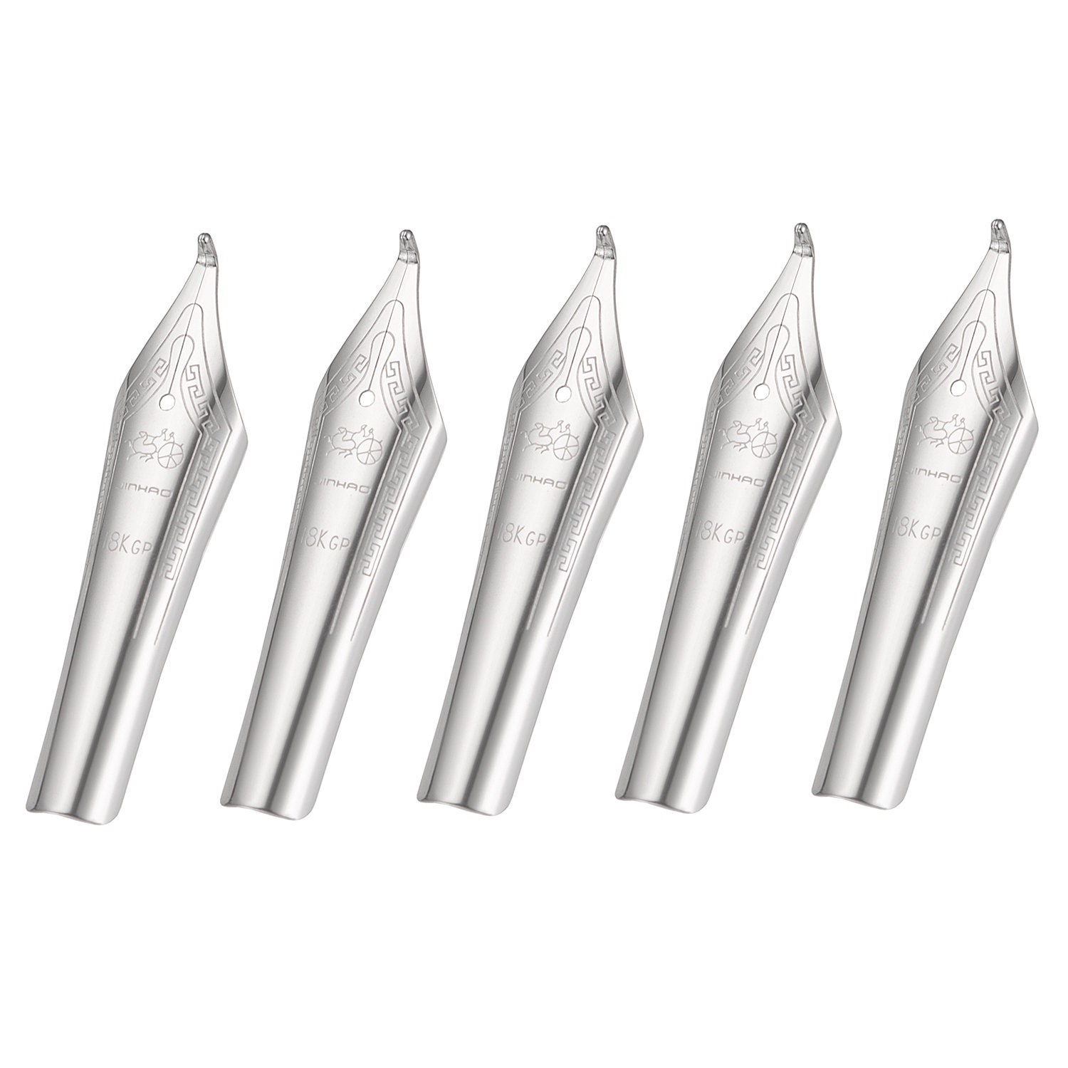 Jinhao Pennini Di Ricambio Oro – 5 Pezzi – Pennino Fine Per Penne Stilografiche 159, 450, 750