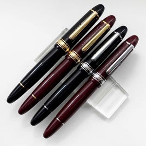 Wingsung (Junlai) 930 zuiger vulpen, grote maat 9 penpunt F/M/B penpunt hars schrijfpen