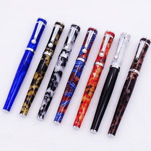 Fuliwen 2037 Celluloid Füller, Fine Nib Schreibstift Neues Design Büro Geschenk