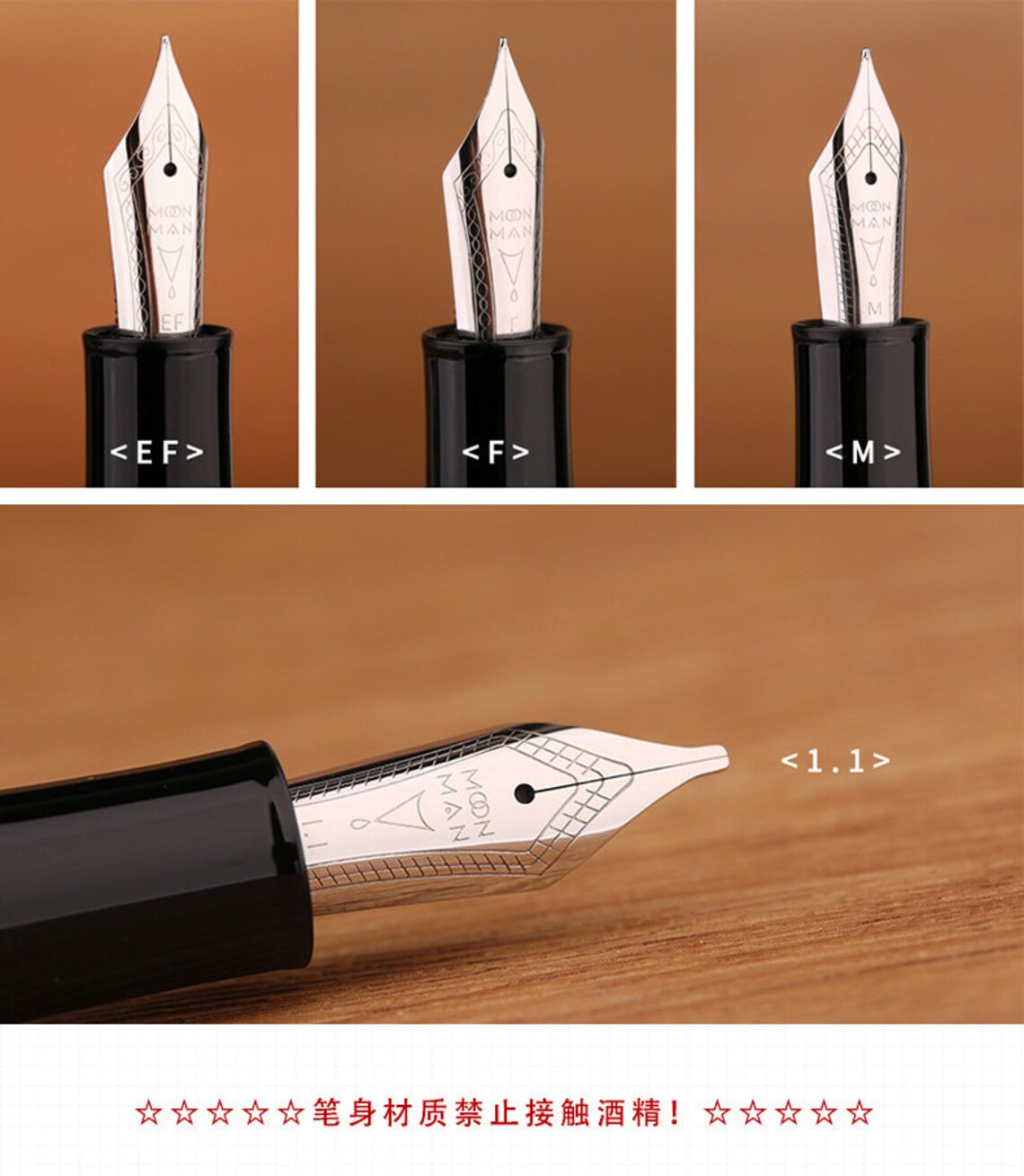 Majohn P136 Resin Piston Fountain Pen EF/F/M Calligraphy Pen - Etsy