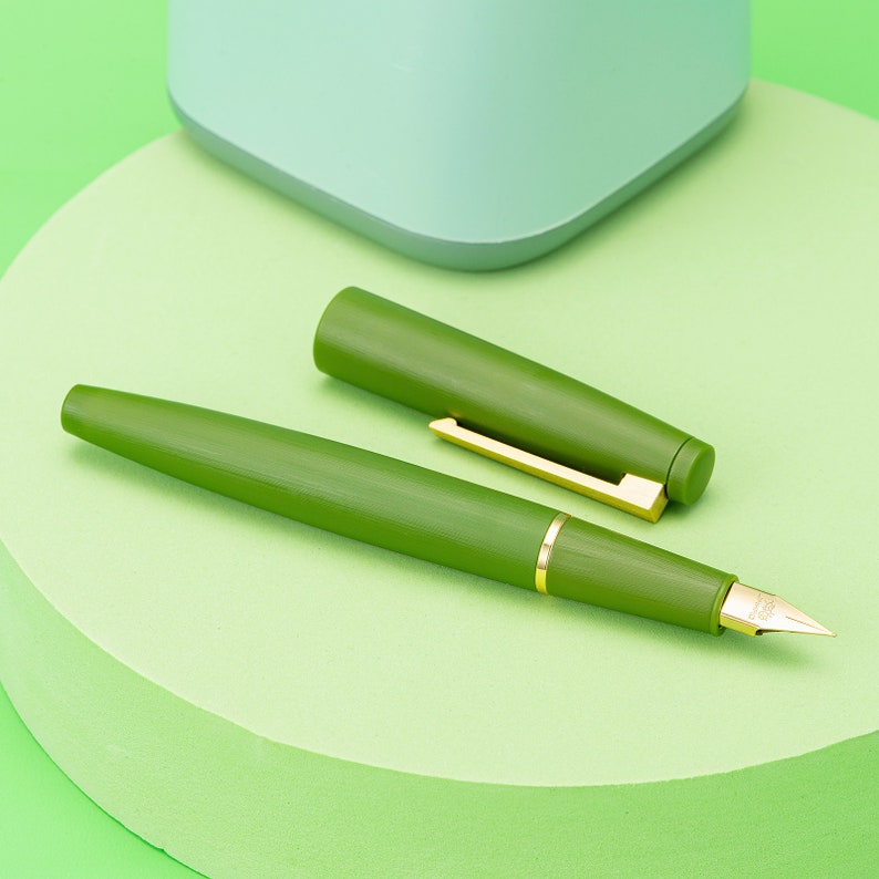 Jinhao 80 Fiber Fountain Pen Avocado Green Iridium EF/ F Nib - Etsy