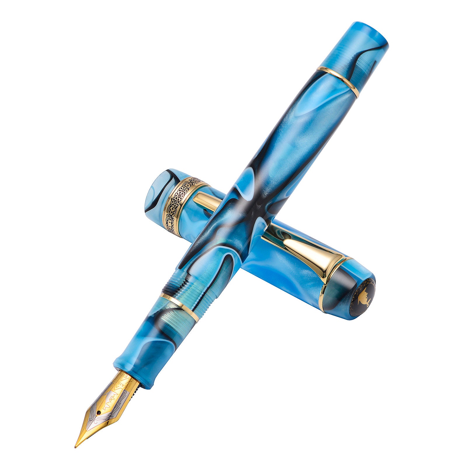 Kaigelu 316A Marble Blue Acrylic Fountain Pen, Extra Fine/ Fine/ Medium Nib  Calligraphy Pen Gift -  Sweden