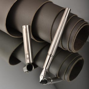 Hongdian T1 titanium vulpen, maat 6 EF/ F/ M penpunt offce-schrijfpen