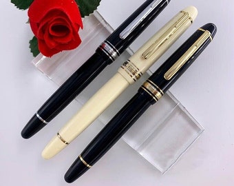 Wingsung 628 Resin Fountain Pen, Iridum EF/F Nib Office Writing Pen