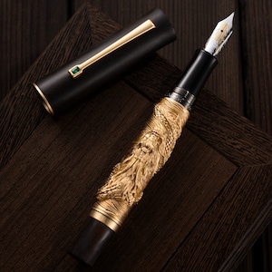 Hongdian N24 Vulpen Jaar van de Draak, EF/F Penpunt Metalen schrijfcollectie