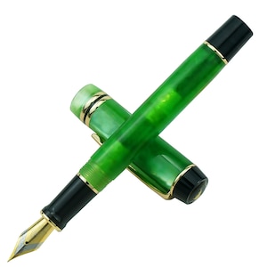 Kaigelu 316 Green Acrylic Celluloid Fountain Pen, Extra Fine/ Fine/ Medium Nib Calligraphy Pen Gift