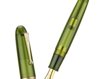 Jinhao 9019 Dadao Fountain Pen Acrylic Pen, Size 8 Heartbeat Nib Big Size High Capacity Converter Resin Pen