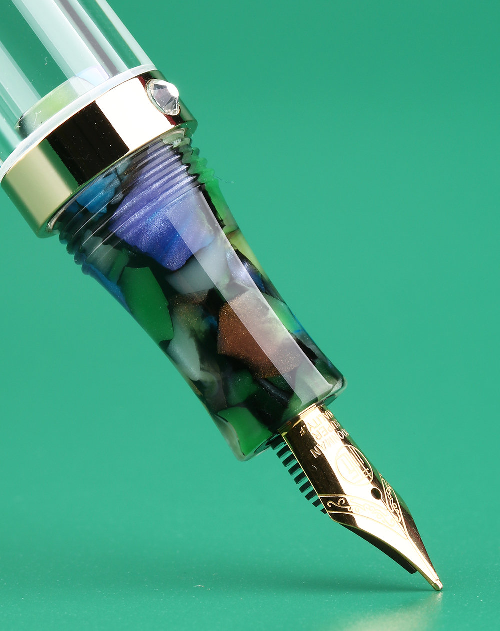 Majohn S5 Füllfederhalter, Acryl, Mit Extrafeiner Feder + 2 Ersatzfedern – Pipettenfüllung, Elegant & Praktisch