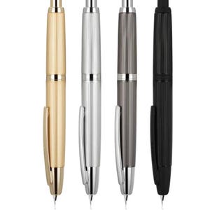 Nieuwe Jinhao 10 intrekbare vulpen gouden/zwart/zilver/grijze strepen met clip kantoorschrijfpen