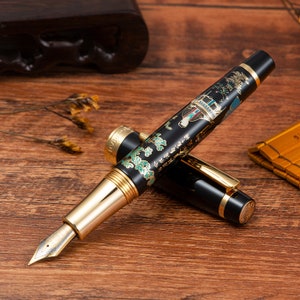 Hongdian 231 MetallFüllfederhalter, Iridium EF/F/Bent Nib Kalligrafie Pen Smooth Writing Pen