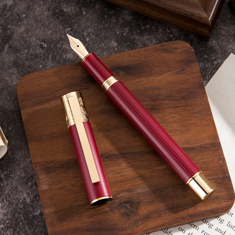 HongDian 885 14K Gold Fountain Pen EFF Nib Mount Qomolangma Version