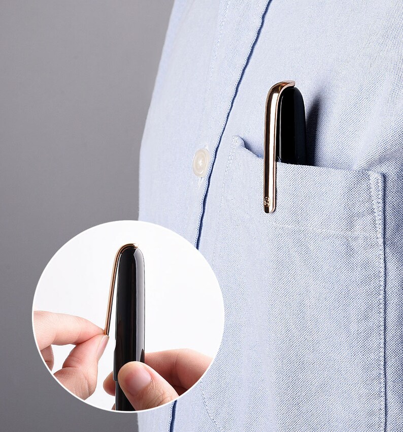 KACO Master 14K Gold Classic Elite Fountain Pen Alloy Case, Fine Nib Black Executive Pen, High-end Luxury Business Gift Pens image 6