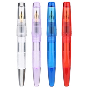 Majohn C2 Demonstrator Vulpen, Transparant Helder Acryl, Eye Dropper Vullen Enorme Inkt Capaciteit, Gouden F Nib Gift Box