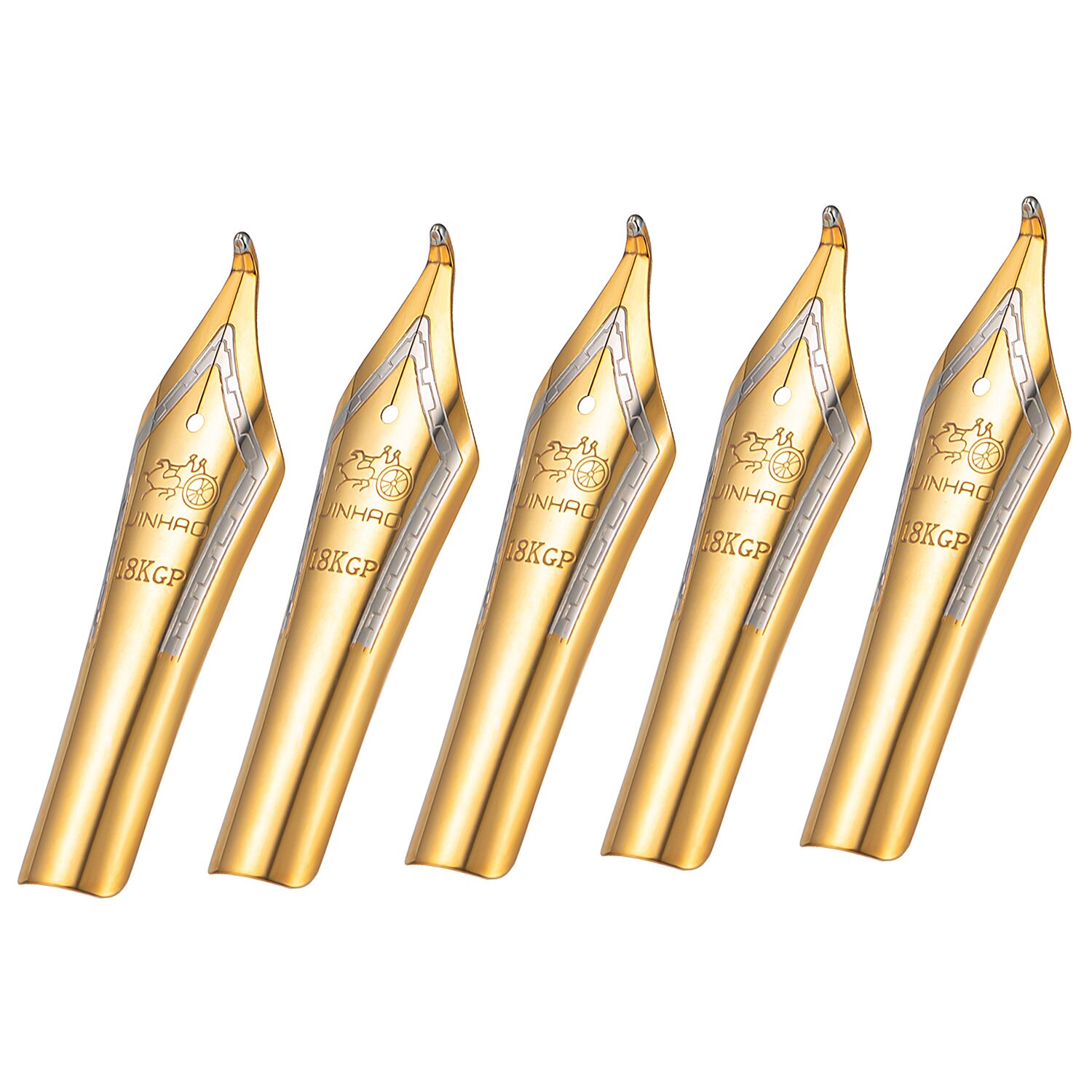 5 Pack #6 Fine Nibs (0.5mm) - Spare Replacement Fountain Pen Nibs For Jinhao 450, 750, 159, Dragon Phoenix Pens - View #3