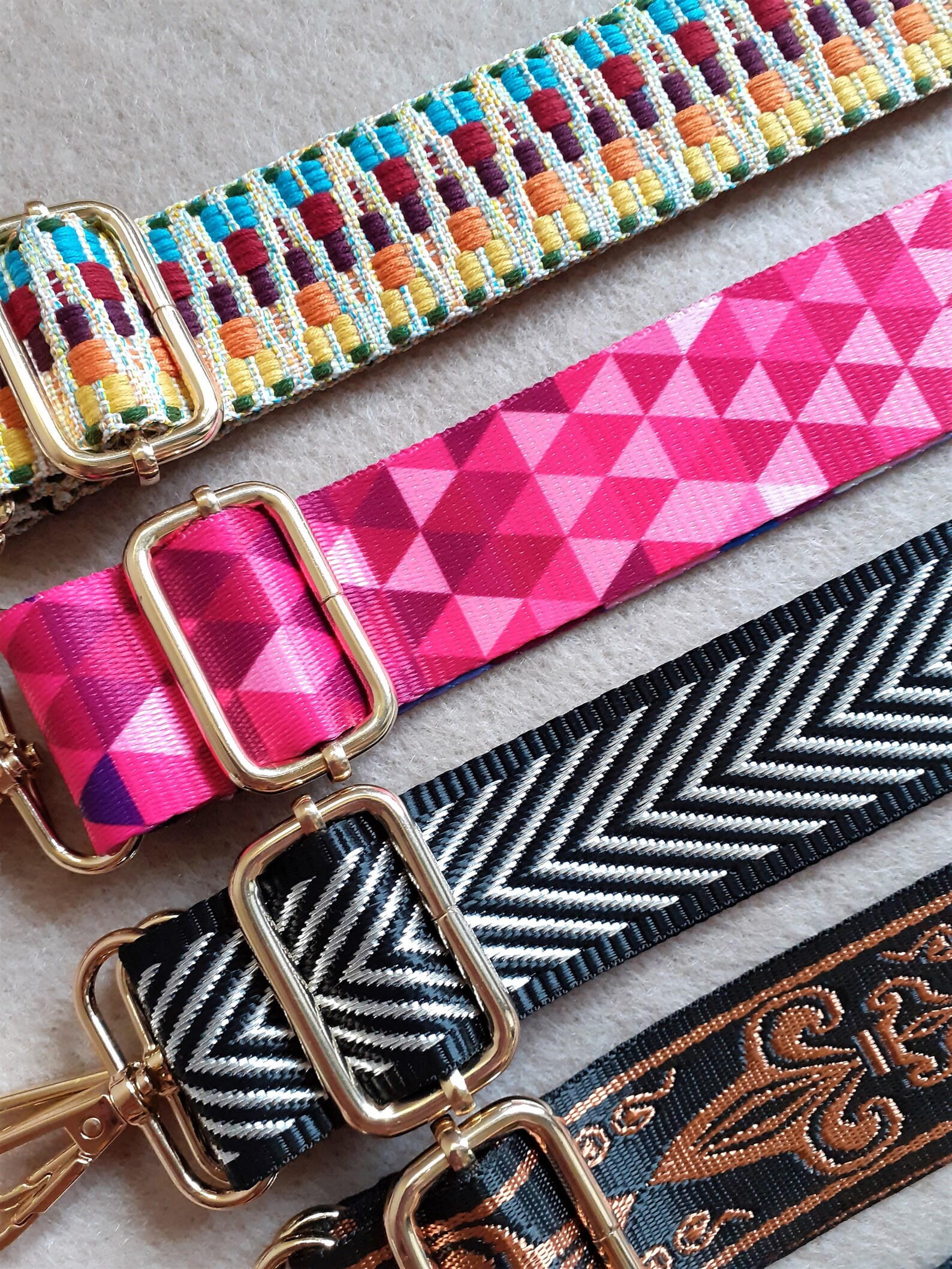 Colored nylon bag strap cross body strap nylon shoulder Etsy