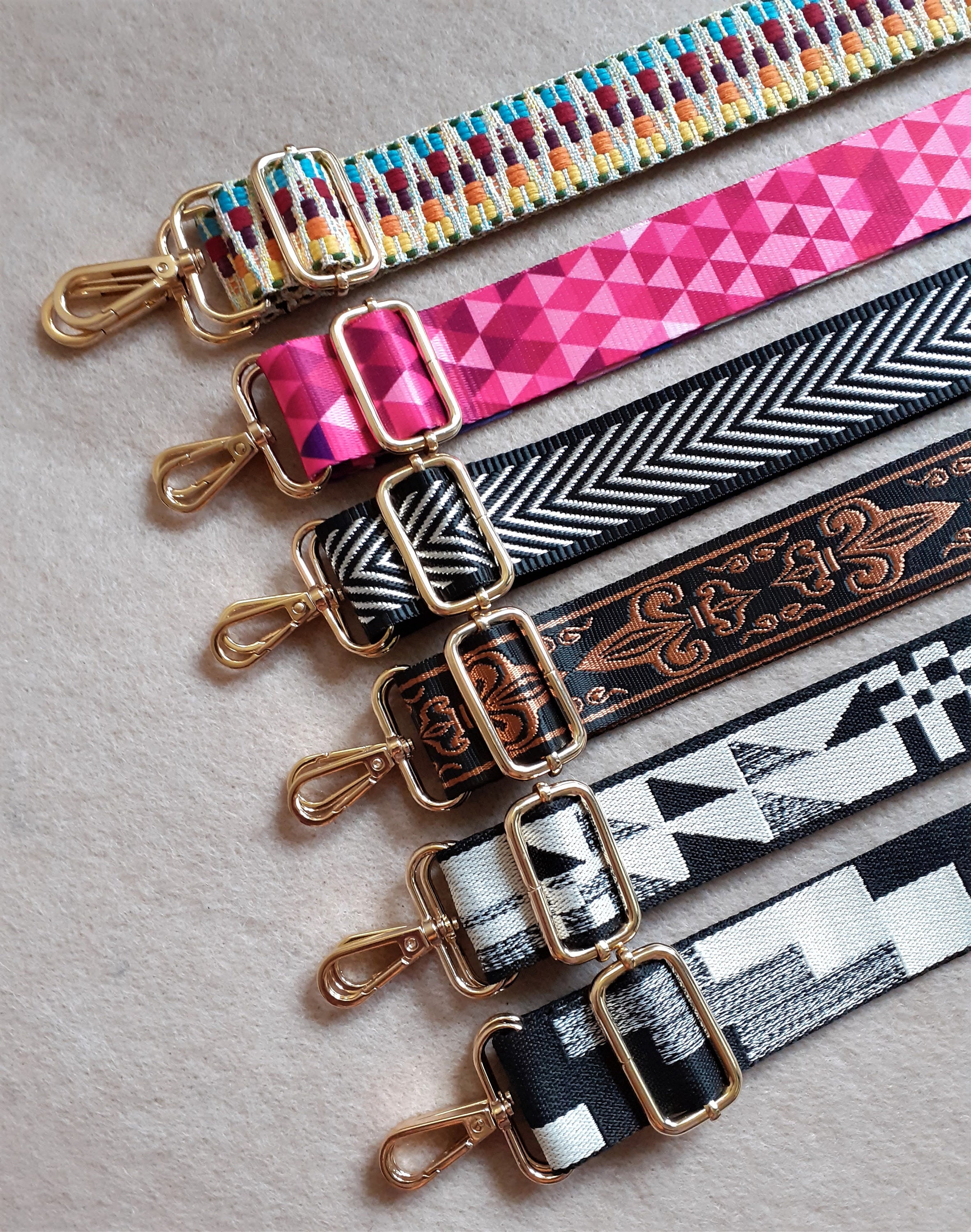 Colored nylon bag strap cross body strap nylon shoulder Etsy