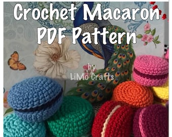 Modèle de macaron au crochet