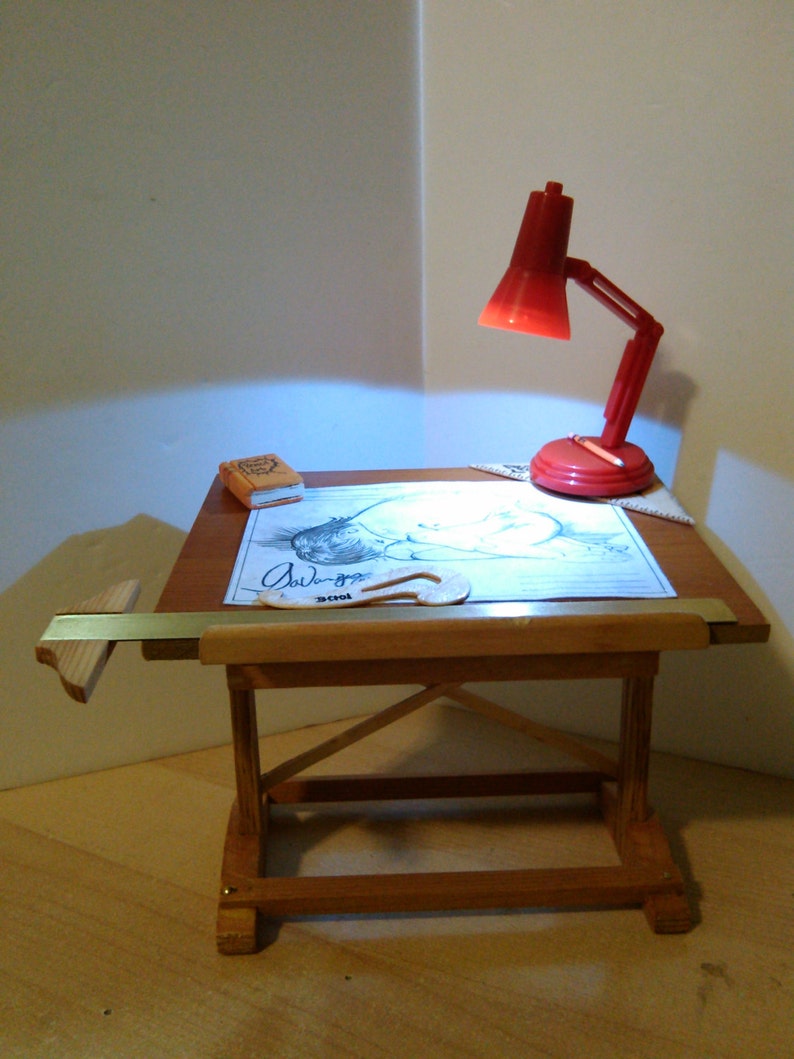 Scale Miniature Drafting Drawing Table - Etsy