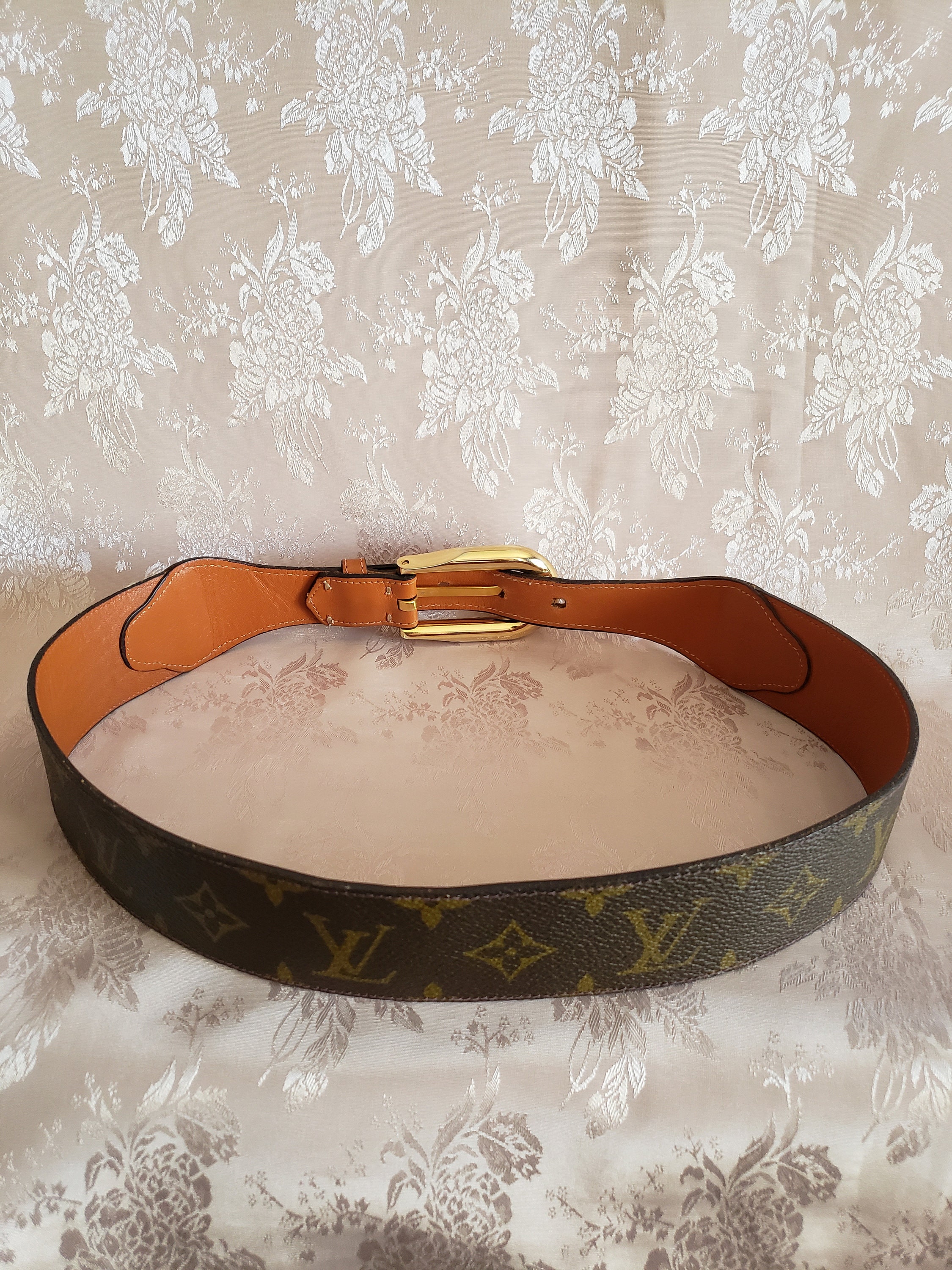 Vintage Louis Vuitton Monogram Belt: Saks Fifth Avenue, Cognac