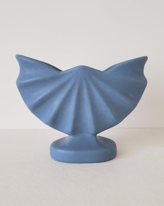 Trumpet Form Aqua Glazed Fulper Vase Trumpet Form Aqua Glazed Fulper Vase