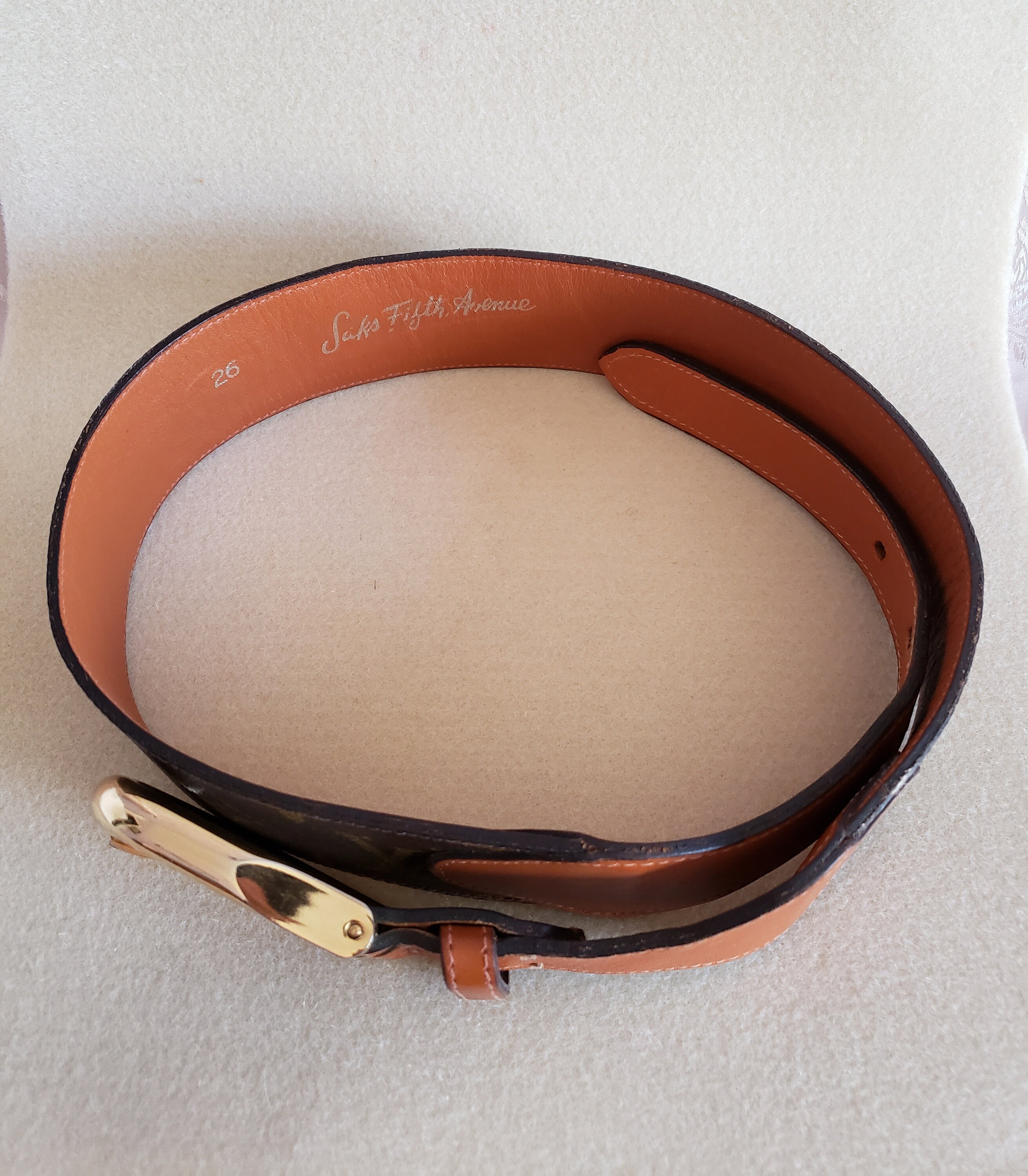 Louis Vuitton vintage Saks fifth avenue monogram belt 28-30. Louis Vuitton Monogram 30mm LV Initiales Reversible Belt 80  main image 3
