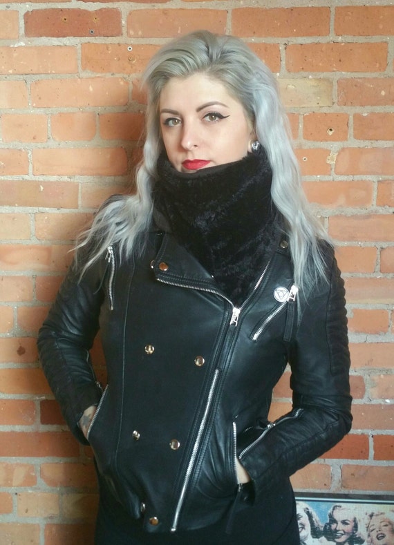 Faux fur, faux mink scarf. Rockabilly black mink scarf. Faux fur scarf faux fur shawl faux fur wrap