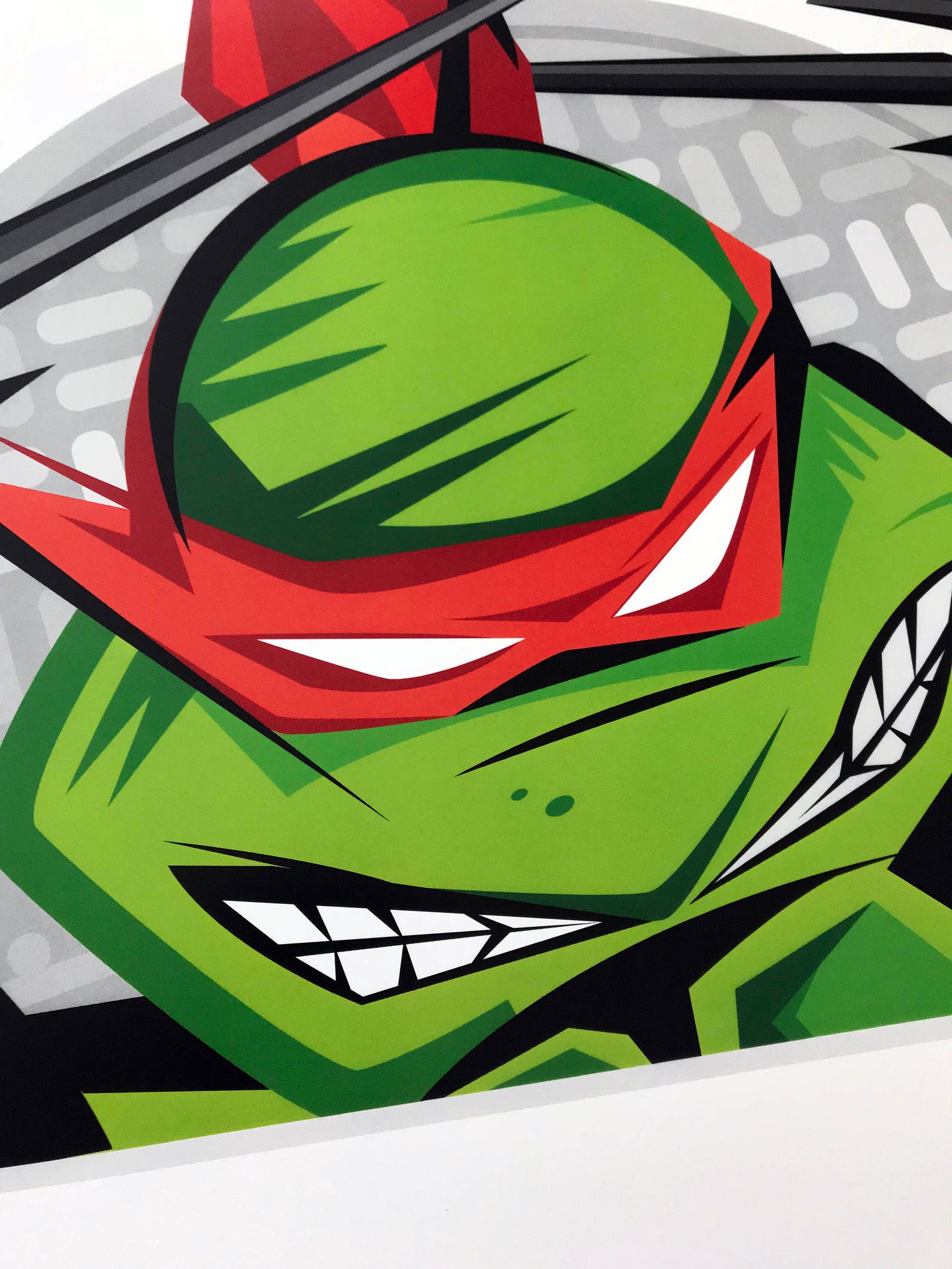 Teenage Mutant Ninja Turtle Wall Art Featuring Raphael Fine Etsy Canada
