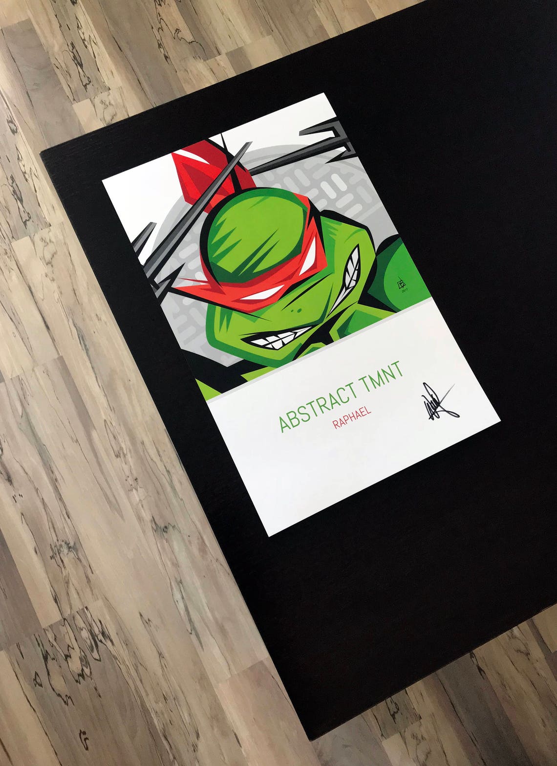 Teenage Mutant Ninja Turtle Wall Art Featuring Raphael Fine Etsy Canada