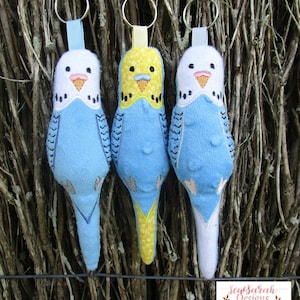 Machine embroidery design -In the hoop Budgie stuffie (5x7) machine embroidery Instant digital download