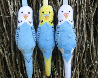 Desenho de bordado à máquina - No aro Budgie stuffie (5x7) bordado à máquina Download digital instantâneo