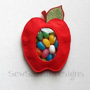 Maschinenstickerei design - ITH sofortiger digitaler Download Apple behandeln Halter (5 x 7)