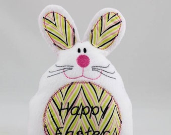 Machine embroidery design -ITH Easter Bunny Stuffy - 5 x 7 and 6 x 10 Instant digital download