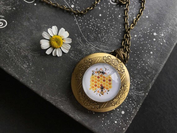 Honey locket necklace deals
