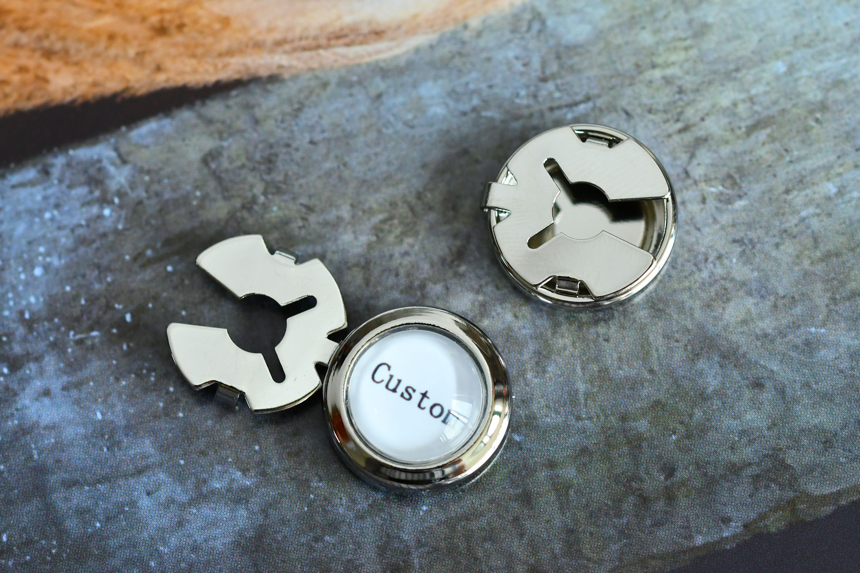 Men's Formal Shirt Cuff Button Covers For Tuxedo 2-Piece Button