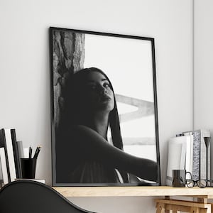 Woman Portrait, Black & White Art Print , Instant Digital Download, Printable wall art, Print Wall decor, Woman Photography, Poster Print