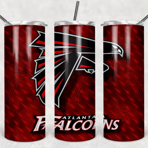 Atlanta football Tumbler SUBLIMATION TRANSFER, Ready To Press Sublimation Transfer, 20 oz Skinny Tumbler, Full Wrap Tumbler Heat Transfer