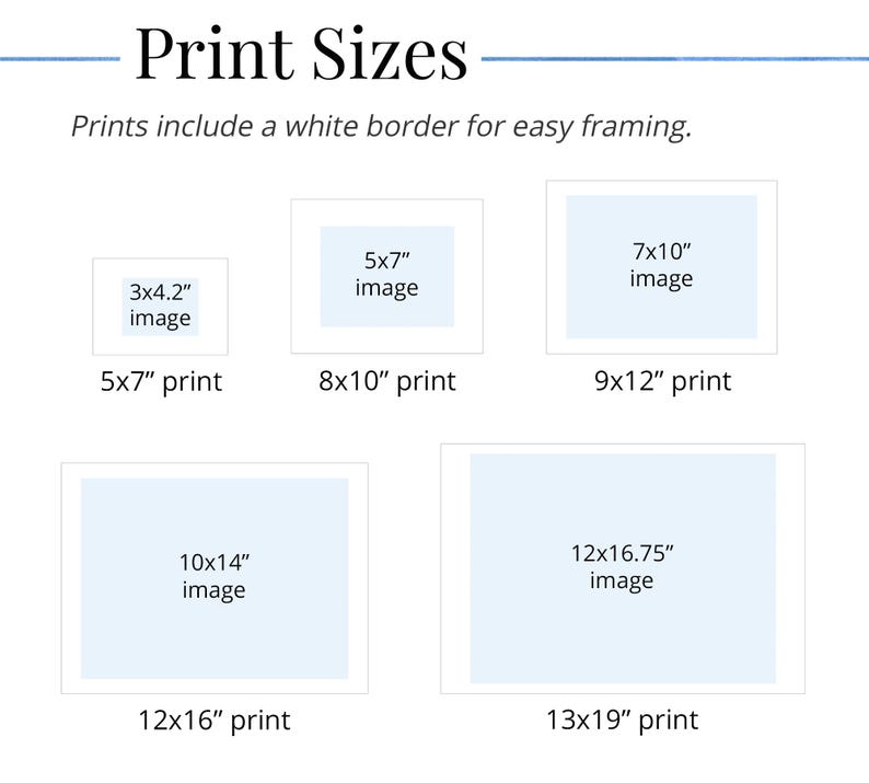 PRINT SIZES CHART